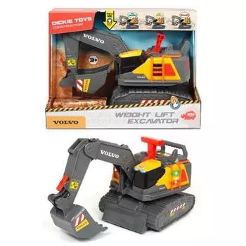 Dickie Toys Экскаватор Volvo 30 см, свет, звук, 3725006
