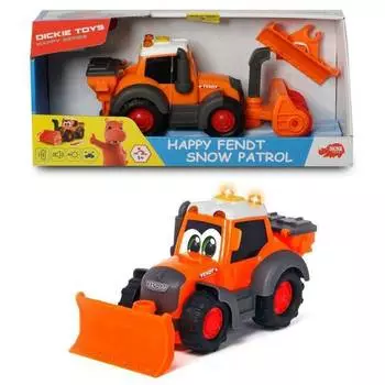 Dickie Toys Снегоуборочная машина "Happy Fendt" 21 см, свет, звук, 3814014