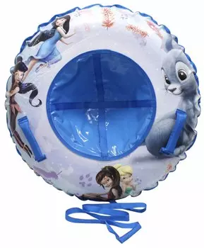DISNEY тюбинг "Феи 100 см" - надувные сани, голубой