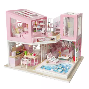 DIY Mini House Румбокс "Розовый фламинго"