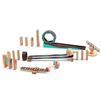 DJECO Деревянный конструктор Zig &amp; Go, 28 деталей