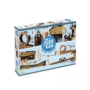 Djeco Деревянный конструктор Zig &amp; Go, 45 деталей