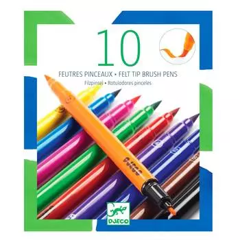 Djeco Двухсторонние фломастеры, классические цвета