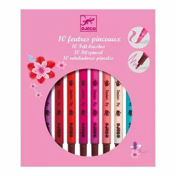 DJECO Фломастеры двухсторонние, 10 штук