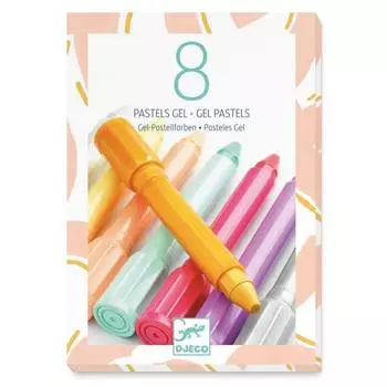 DJECO Карандаши пастельные гелевые "Карамель"