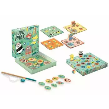 DJECO Магнитная игра 4 в 1 "Людопарк"