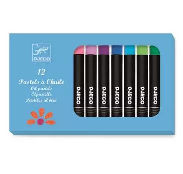 DJECO Набор пастельных карандашей, 12 цветов