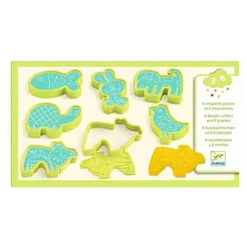 DJECO Набор пресс-форм и штампов "Домашние животные", 6 штук