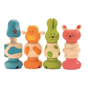 DJECO Набор винтовых фигурок "Животные"