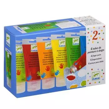 DJECO Пальчиковые краски, 6 цветов