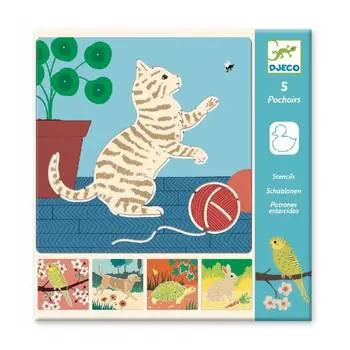 DJECO Трафареты "Милые друзья"