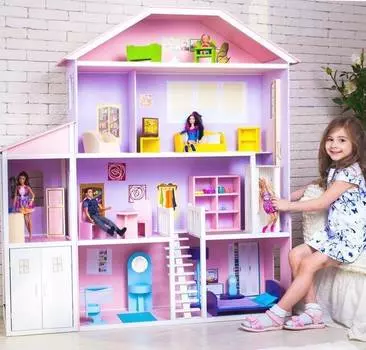 Дом для кукол PAREMO "Фантазия", с мебелью