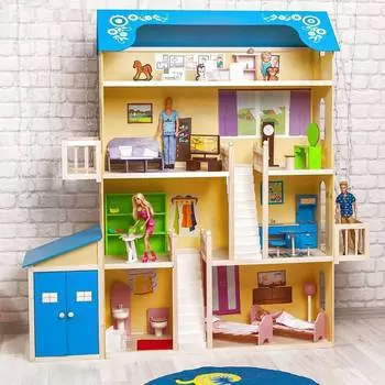 Дом для кукол Paremo "Лира" с мебелью