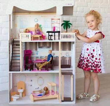 Дом для кукол PAREMO "Сан-Ремо", с мебелью, свет, звук