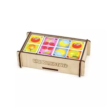 WoodlandToys Домино "Овощи, фрукты" 095101
