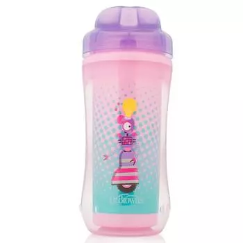 Dr.Brown's Чашка-термос без носика, фиолетовая, 300 мл