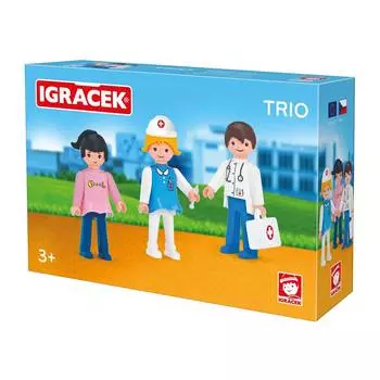 Efko Игровой набор с аксессуарами Больница, 3 фигурки, 8 см