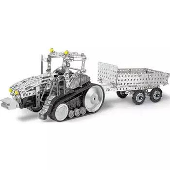 Eitech Конструктор металлический "Трактор с прицепом Р/У", 350 деталей