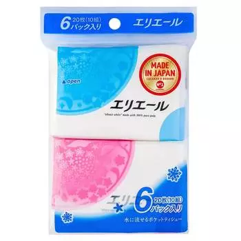 Elleair Салфетки бумажные (платочки), 60 шт.