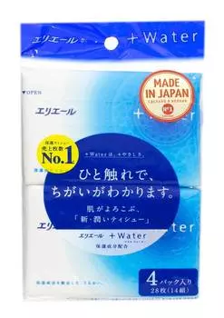 Elleair Салфетки бумажные (платочки) Water, 56 шт.