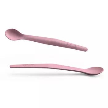 Everyday Baby Детская силиконовая ложка, 2 штуки, розовый