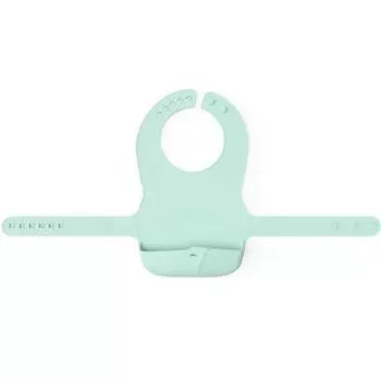 Everyday Baby Детский силиконовый нагрудник, мятный