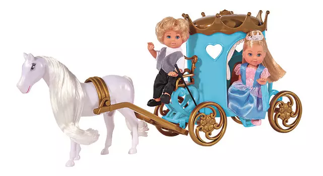 EVI Кукла 5738516 С Тимми в карете, 12 см