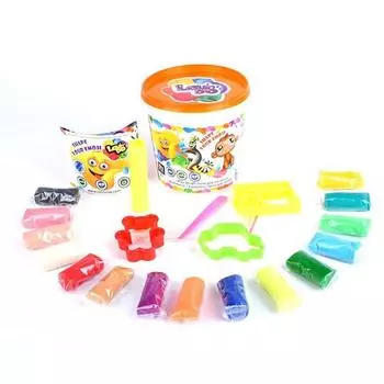 Фабрика Первых Фантазий Набор теста для лепки "Ассорти 4", в ведре