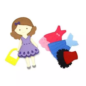 Фетров Игровой набор "Одень куклу. Маленькая модница"