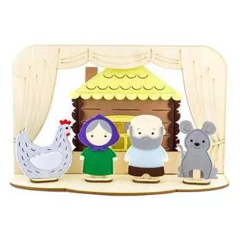 Фетров Настольный театр "Курочка Ряба", полный набор