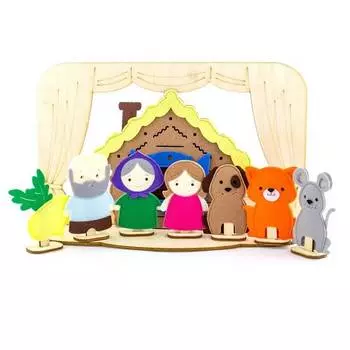 Фетров Настольный театр "Репка", полный набор