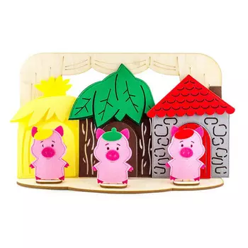 Фетров Настольный театр "Три поросёнка"