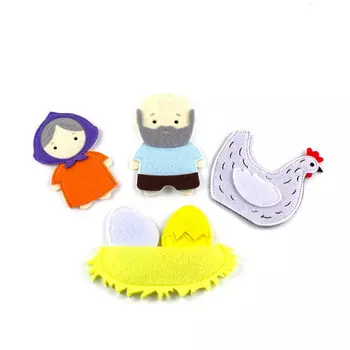 Фетров Пальчиковый театр "Курочка Ряба", герои