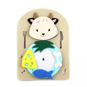 Фетров Развивающая игра "Кто что ест. Домашние животные"