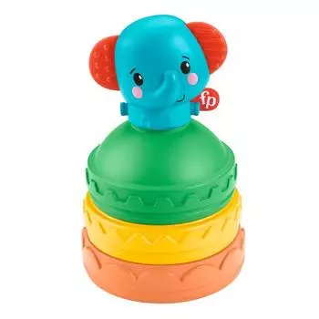 Fisher-Price Развивающая игрушка "Слоник-пирамидка"