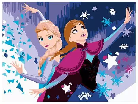 Фрея Набор для раскрашивания по номерам "Холодное волшебство" №04, 40x30 см