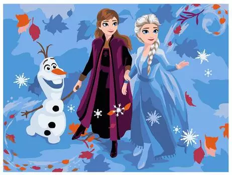 Фрея Набор для раскрашивания по номерам "Волшебные друзья" №10, 40x30 см