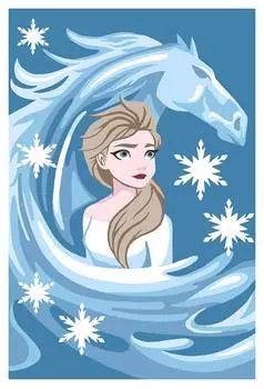 Фрея Набор для раскрашивания по номерам "Эльза и Нокк" №11, 20x30 см