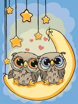 Фрея Набор для раскрашивания по номерам "Мечтать с тобой" №11, 30x40 см