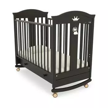 Gandylyan Детская кроватка-качалка "Даниэль", махагон