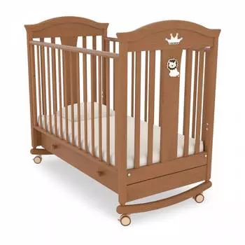 Gandylyan Детская кроватка-качалка "Даниэль", вишня