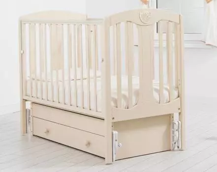 GANDYLYAN Кровать детская К-2005-2м "Диана", маятник универсальный, слоновая кость