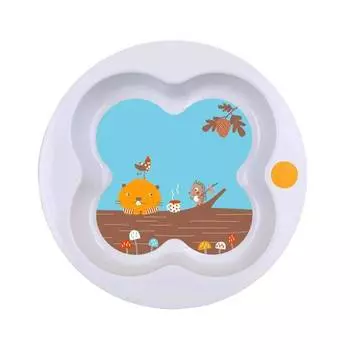 Герметичная тарелка с крышкой Bebe Confort Woodcamp в форме клевера