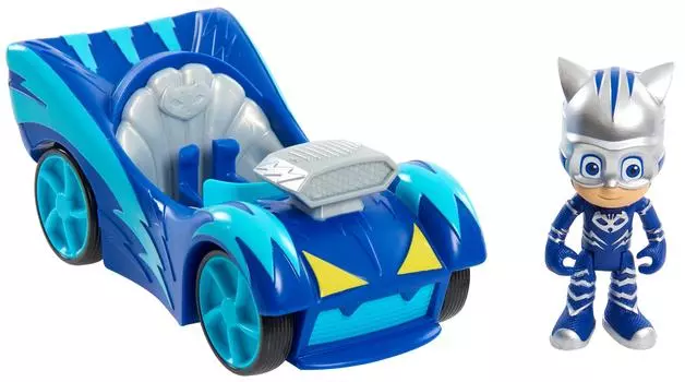 Герои в масках. Игровой набор "Кэтмобиль" с фигуркой Кэтбоя. Серия "Лунное супер приключение"