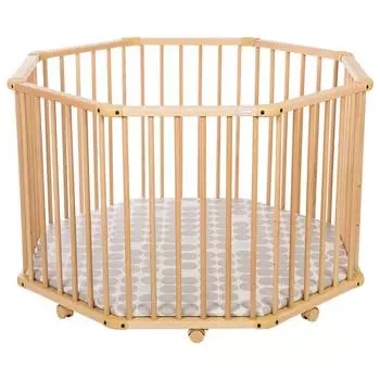 Geuther Детский манеж Octo-Parc 107х107, натуральный 13