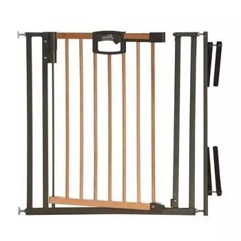 Geuther Ворота безопасности Easylock Wood 84,5-92,5х81,5, натуральный/серебро