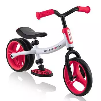 Globber Беговел GO BIKE DUO, бело-красный