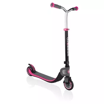 Globber Самокат Flow 125 Foldable, черно-розовый