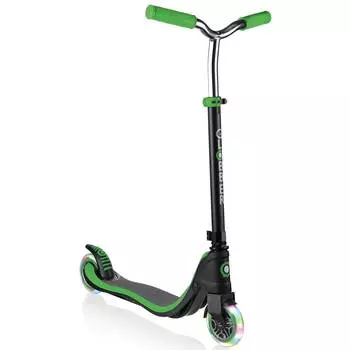 Globber Самокат Flow 125 Lights, светящиеся колёса, зеленый