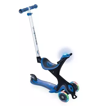 Globber Самокат Go Up Comfort Play Lights, синий